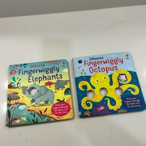 Usborne Fingerwiggly Elephants and Octopus Interactive Books